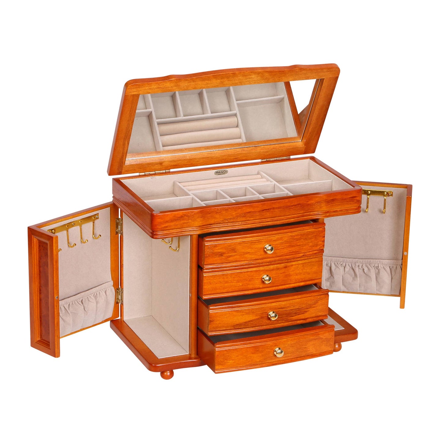 Mele & Co Josephine Wooden Jewelry Box