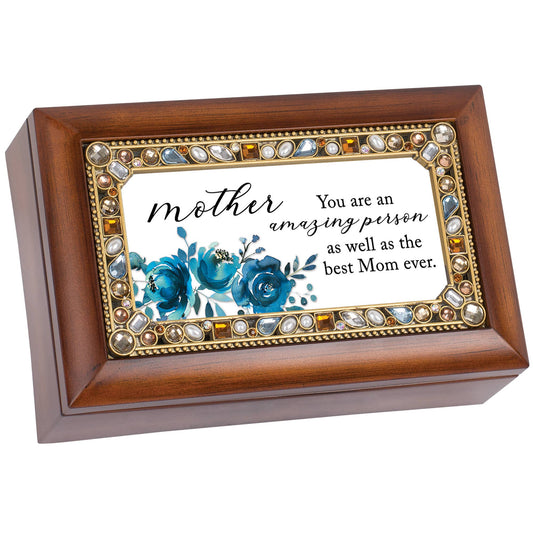 Petite Music Box Jeweled Mother You Are