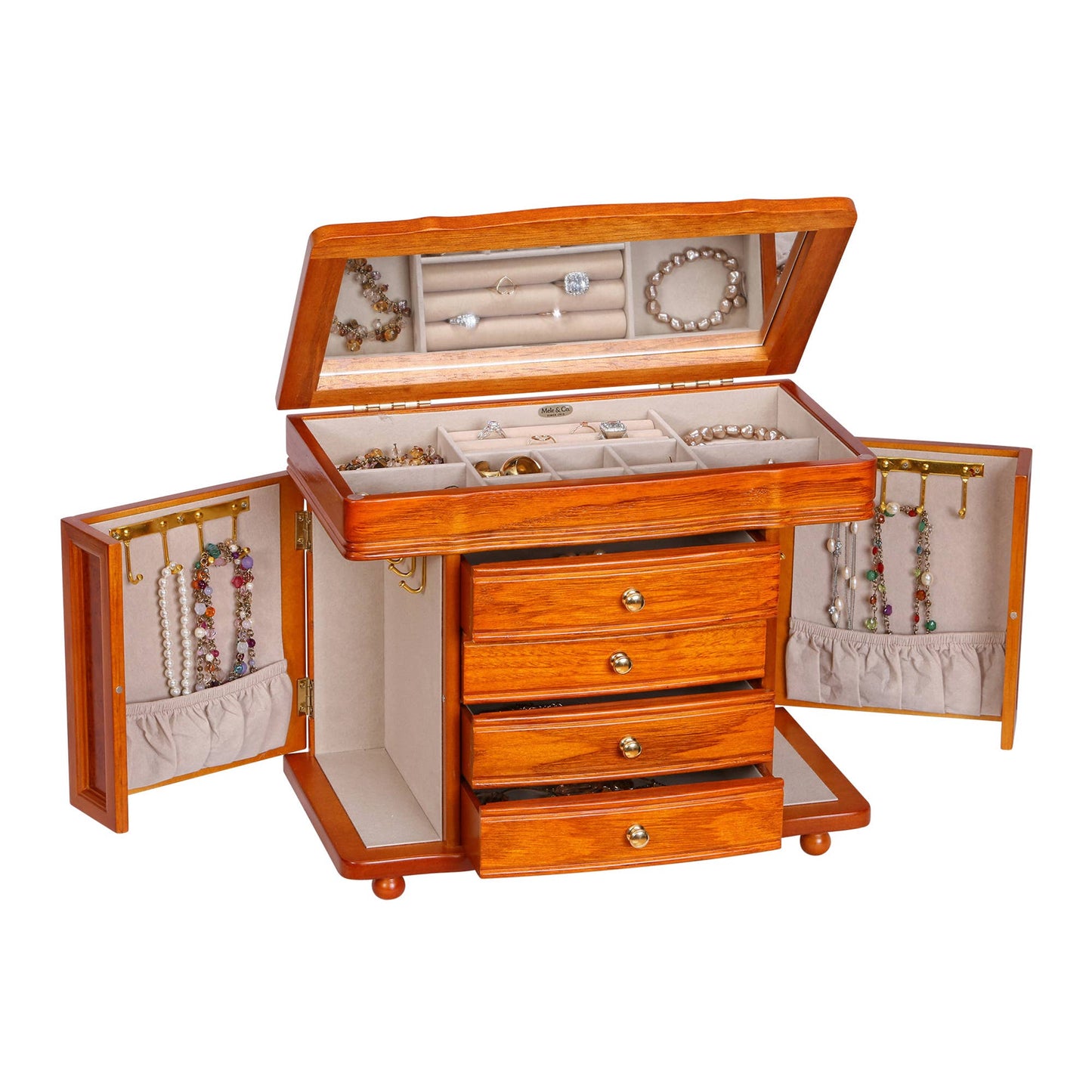 Mele & Co Josephine Wooden Jewelry Box