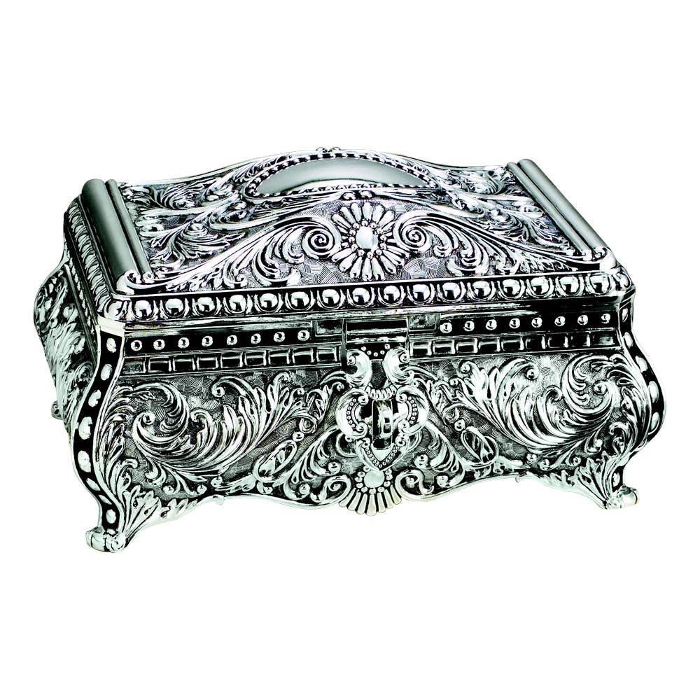 Ornate Rectangular Box, Sp 7" X 9" X 13"